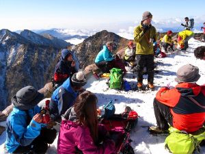 楽しく安全に雪山登山を楽しむ雪山チャレンジ教室　5伯耆大山