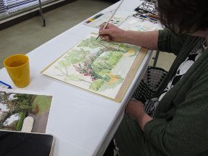 和歌山県植物公園緑花センター 水彩画教室（6月）