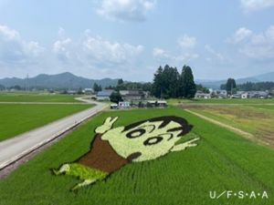 秋田内陸線「田んぼアート」2024