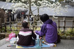 第46回法多山さくらまつり親子写生大会
