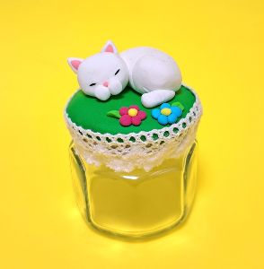 夏休み体験教室 オーブン粘土で作る 妖怪マグネット・眠り猫小瓶