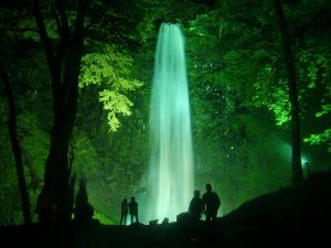 玉簾の滝 ライトアップ