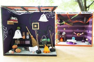 ハロウィン限定　木工クラフトメニュー「ハロウィンホラーハウス」
