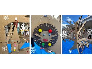 ダンボールでクリスマスオーナメントを作ろう！
