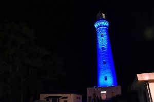 出雲日御碕灯台ライトアップ