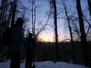 スノーシューワイルドツアー　夕暮れ編