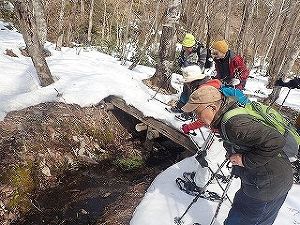 スノーシューワイルドツアー　春探し編
