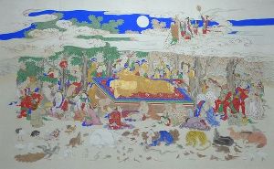 一畑薬師　涅槃図公開