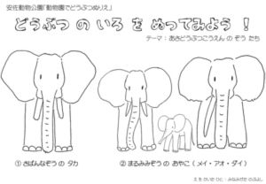 動物の模様を塗ってみよう！動物園でどうぶつぬりえ