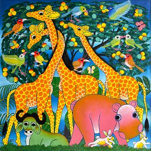 アフリカン現代アート　ティンガティンガ原画展＠そごう広島店