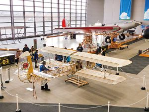 グライダーの操縦を体験