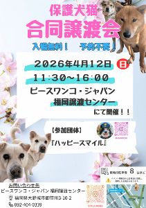 保護犬・猫合同譲渡会