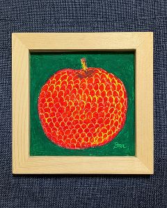 ワークショップ「オイルパステルでりんごを描こう」