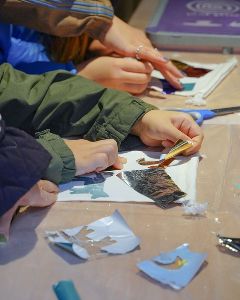 箔を使ってきらめく巾着を作ろう