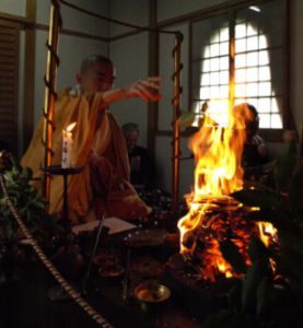 當麻寺中之坊　不動明王 護摩祈祷（7月）