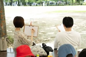 「絵がうまく描けるようになる教室」ふくおか景観フェスタ～第20回福岡県景観大会