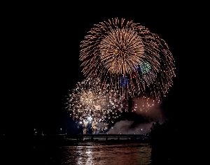 いびがわの祭り　ありがとう花火