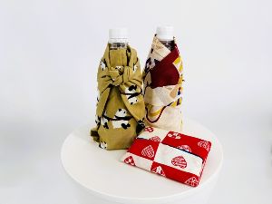 手ぬぐい包み方体験