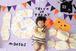 ハロウィンアート撮影も!季節の手形足形アートと親子時間